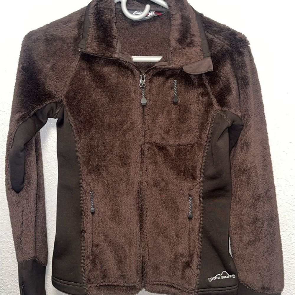 Eddie Bauer Women's Brown Fleece Jacket